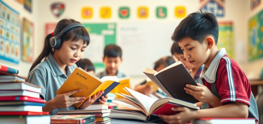 create a featured image that visually captures the theme of | Strategi Meningkatkan Literasi Siswa di Indonesia